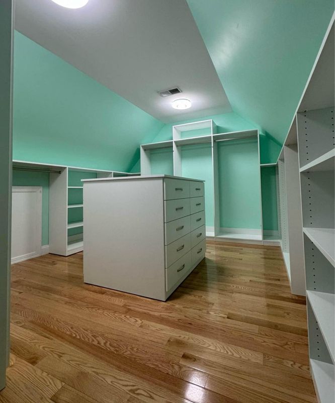 Spare Bedroom to Walk-in Closet Transformation