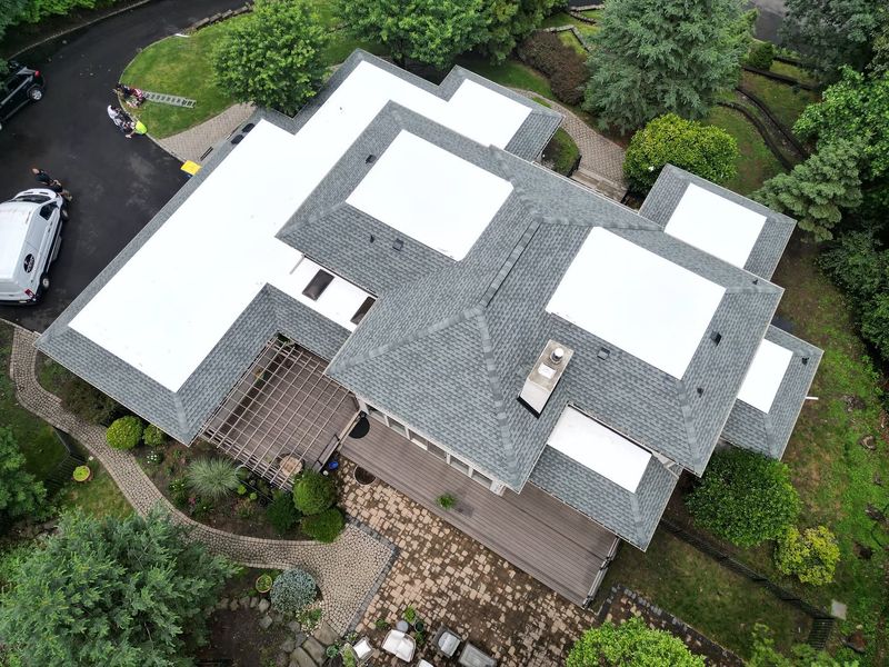 Hybrid Shingle & TPO Flat Roof Installation