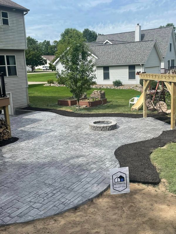 Stamped Concrete Installation
