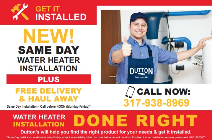 Efficient Warmth: Revolutionary Water Heater Installation by Dutton Plumbing, Inc.