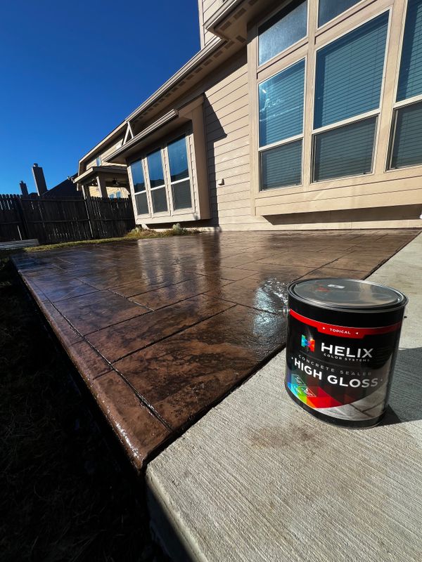 Stamped Concrete Installation