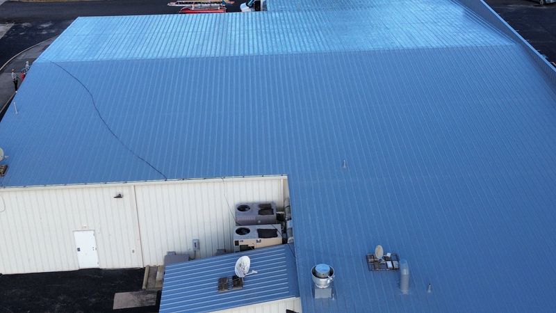 Metal roof installation