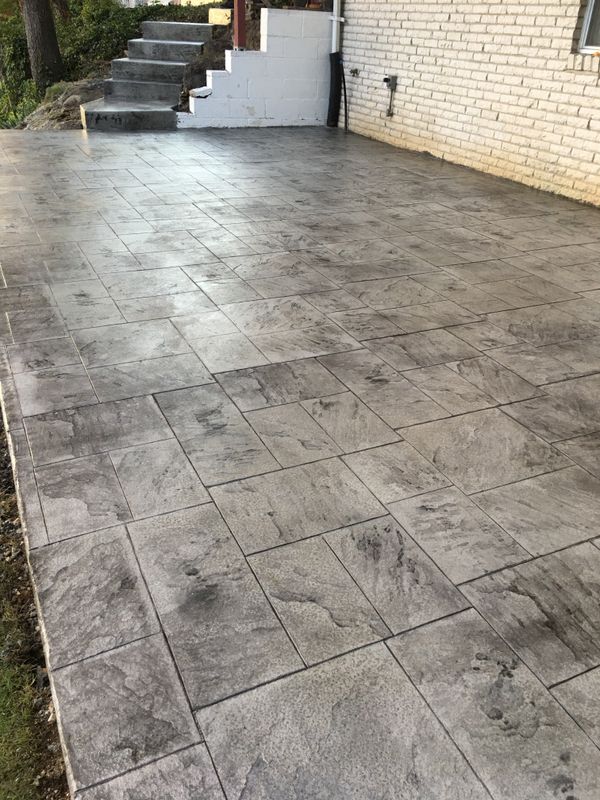 Stamped Concrete Installation