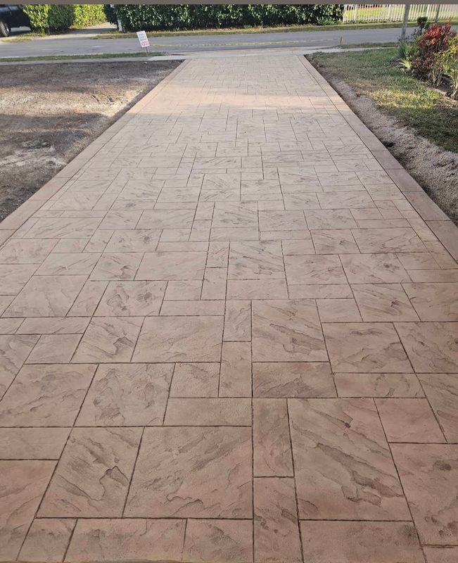 Stamped Concrete Installation