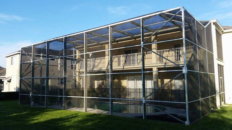 Pool Deck and Pool Cage Cleaning