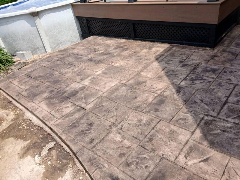 Stamped Concrete Installation