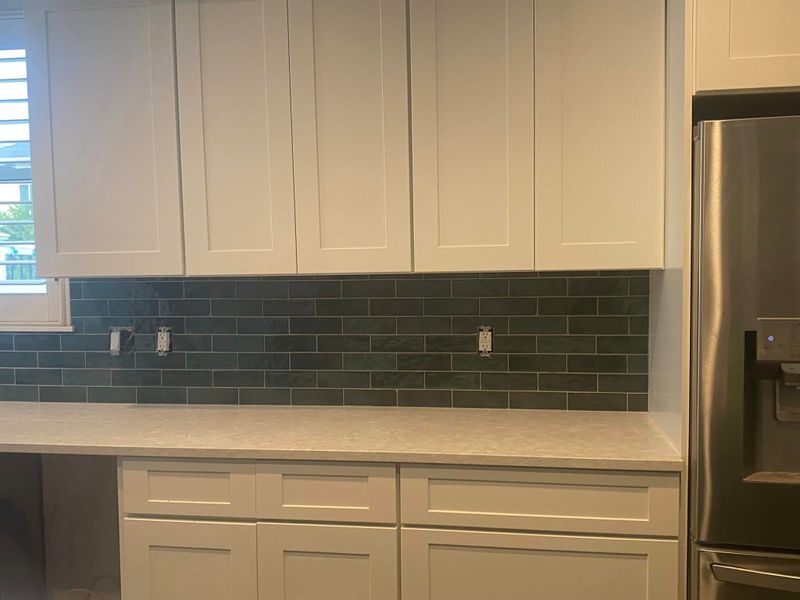 Backsplash Install 