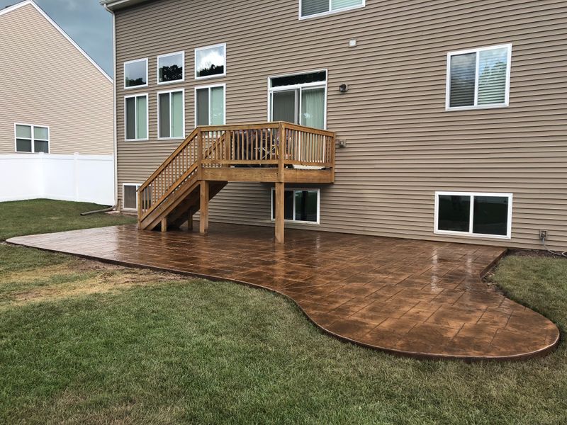 Stamped Concrete Installation