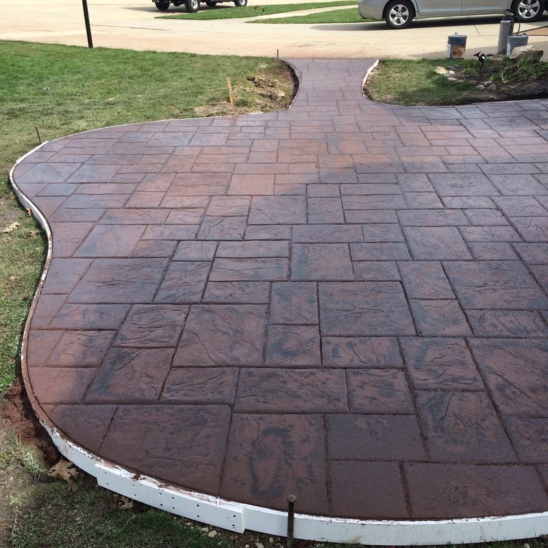 Stamped Concrete Installation