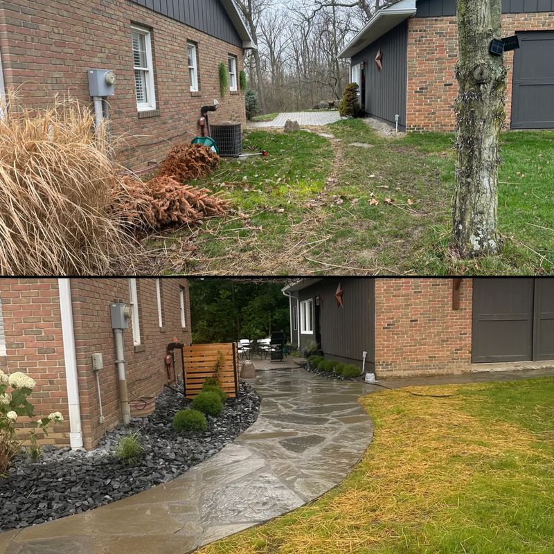Flagstone Walkway Installation