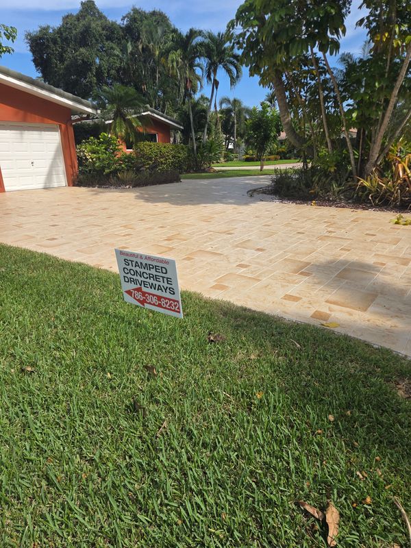 Stamped Concrete Installation