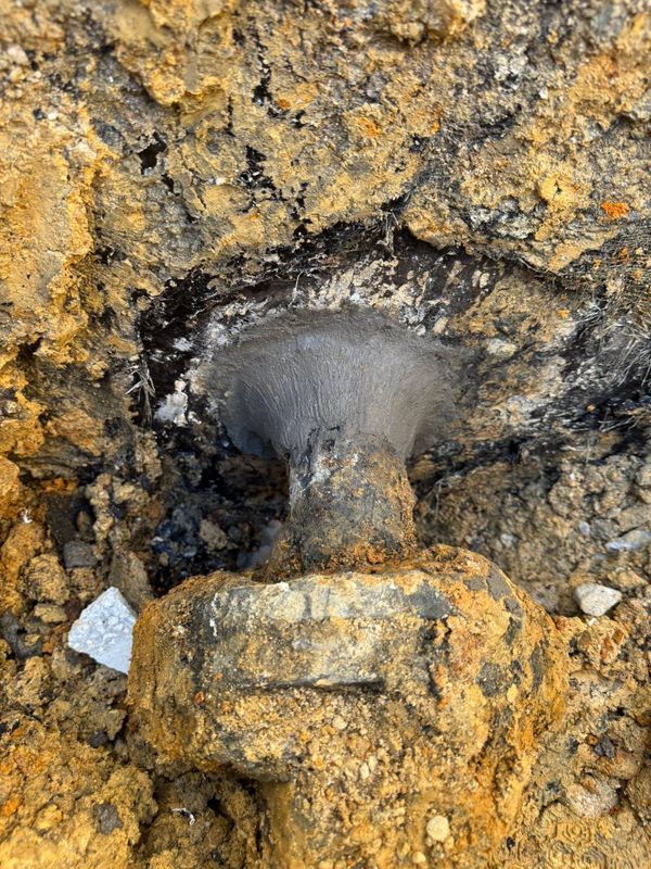 Pole base foundations