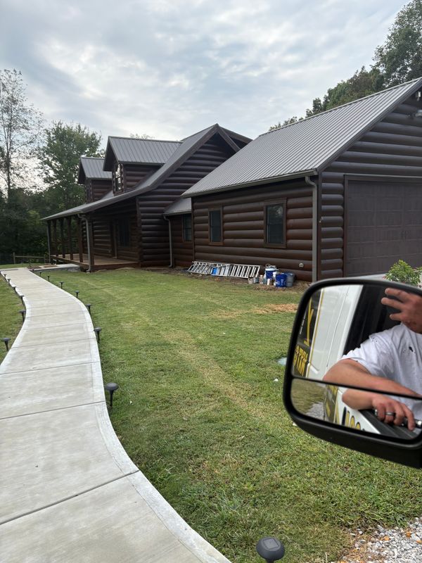 Log Home Staining