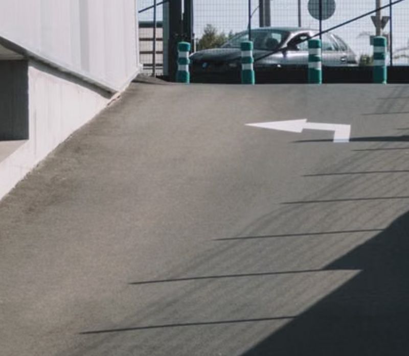 Indoor Ramp Striping