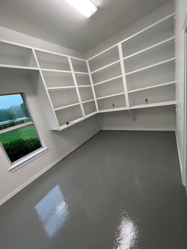 Painting concrete floors 