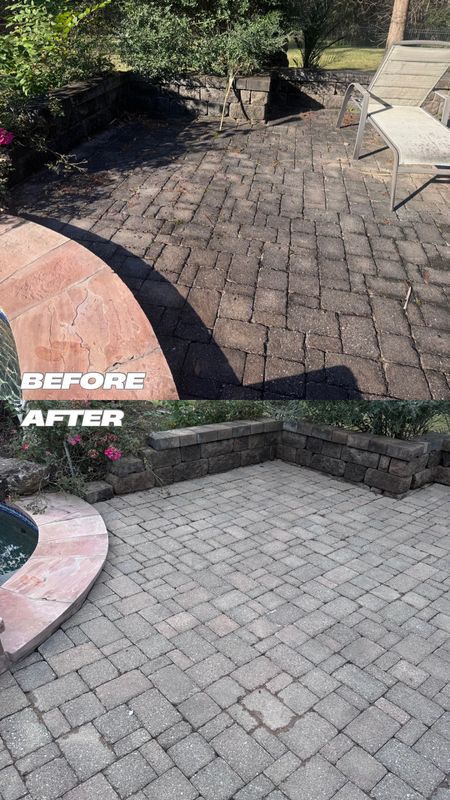 Paver/ Traventine Hardscape Cleaning & Sanding