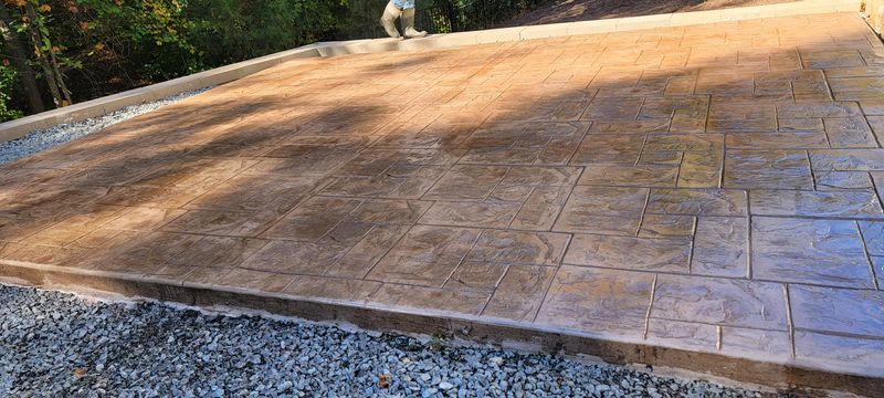 Stamped Concrete Installation