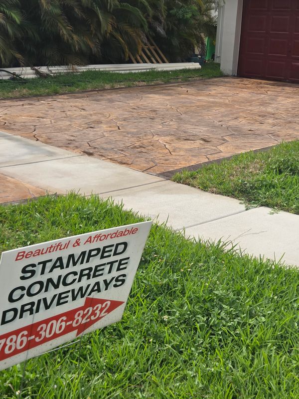Stamped Concrete Installation