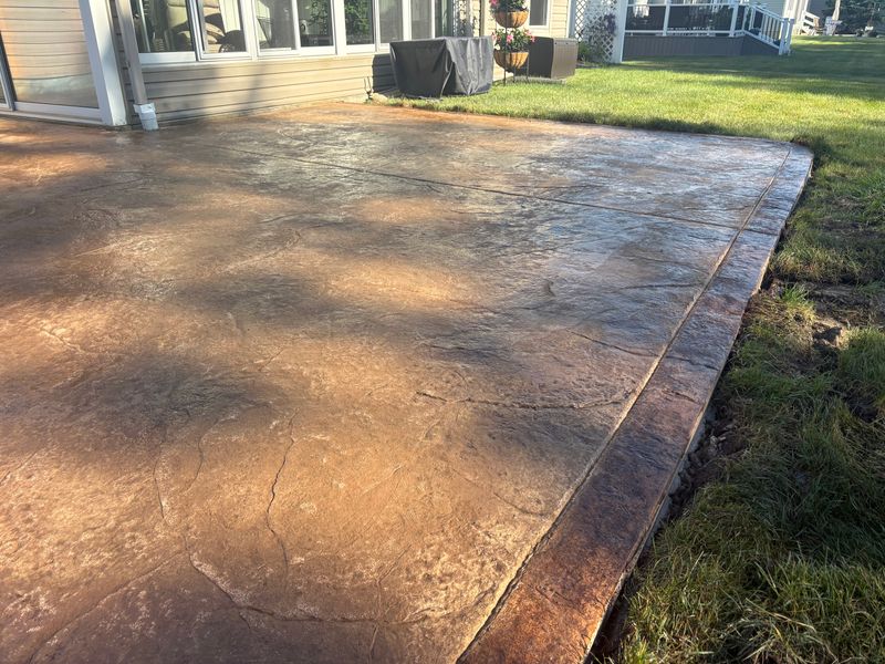 Stamped Concrete Installation