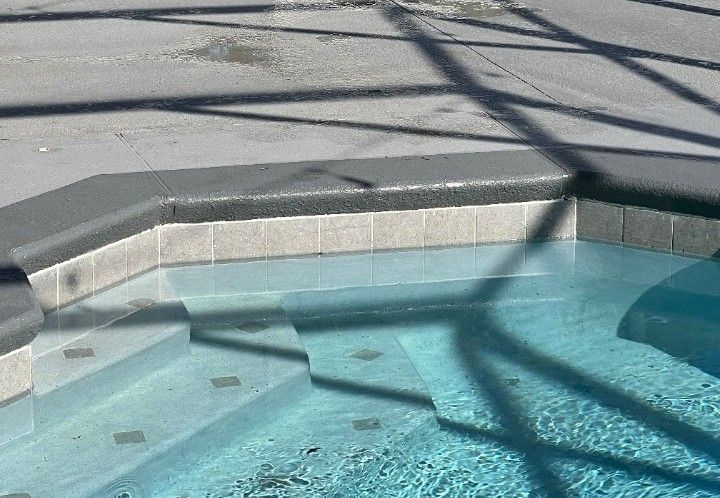 Pool deck resurfacing