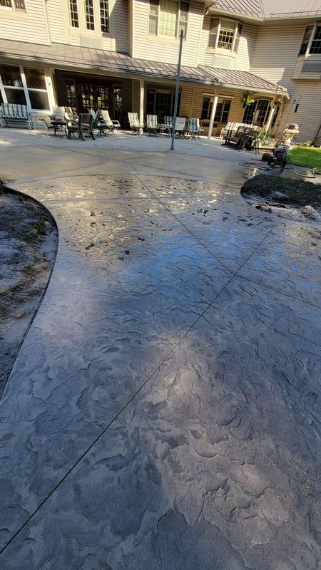 Stamped Concrete Installation
