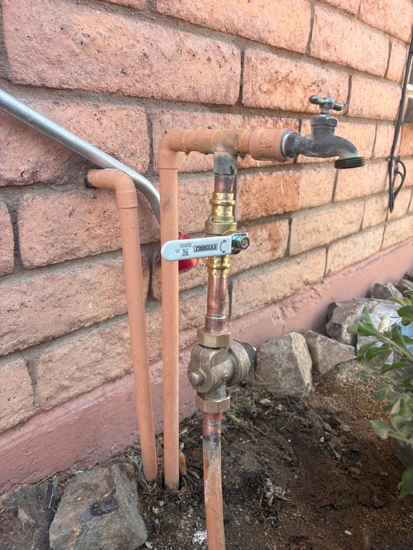Main water service shutoff