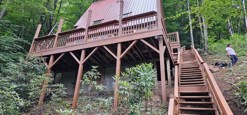 Exterior Deck staining & building