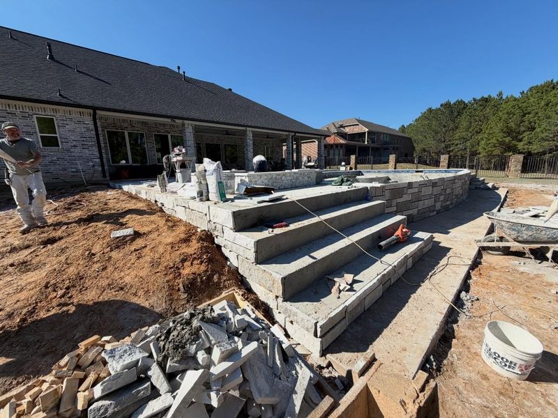 Retaining Wall Installation