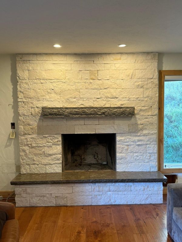 Custom Interior Stone Fireplaces