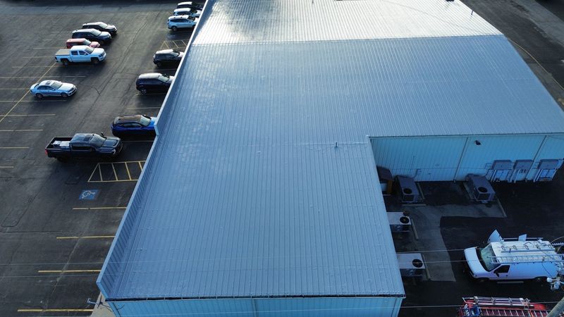 Metal roof installation