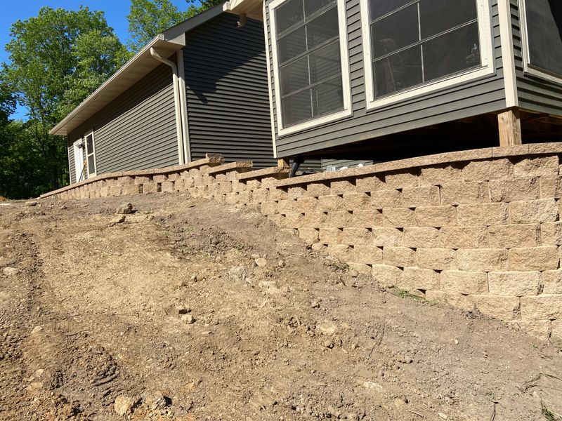 Retaining Wall Installation