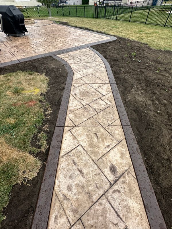 Stamped Concrete Installation