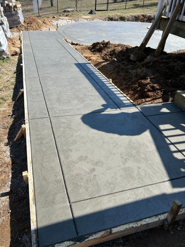 Stamped Concrete Installation