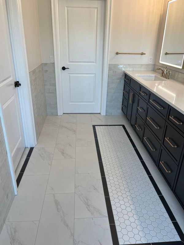Tile installation