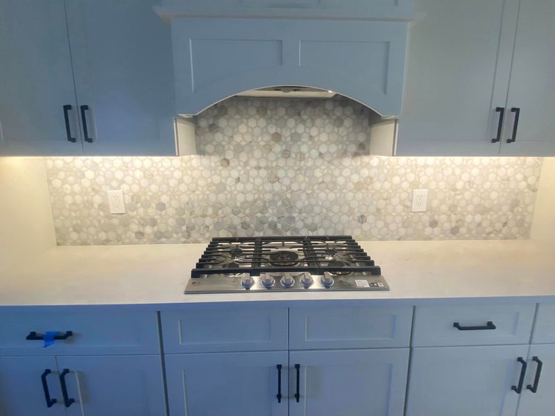 Backsplash Install 