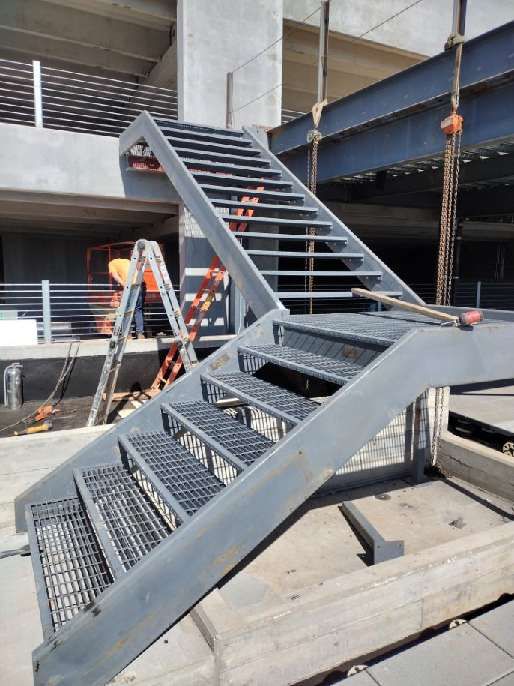 Structural Stair and Rail Erecting