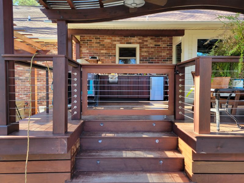 Ipe deck and trellis 