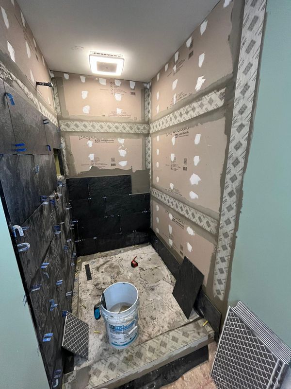 Tile installation