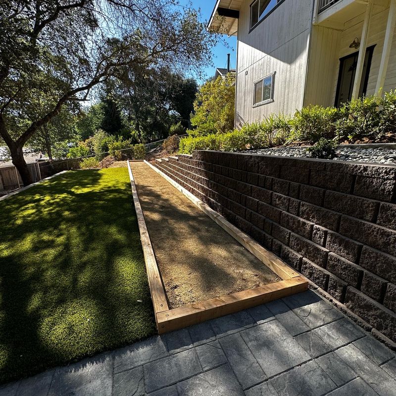 Grand Outdoor Transformation in Shingle Springs: Elevating Family Enjoyment with Custom Pavers, Retaining Walls, and a Bocce Ball Court
