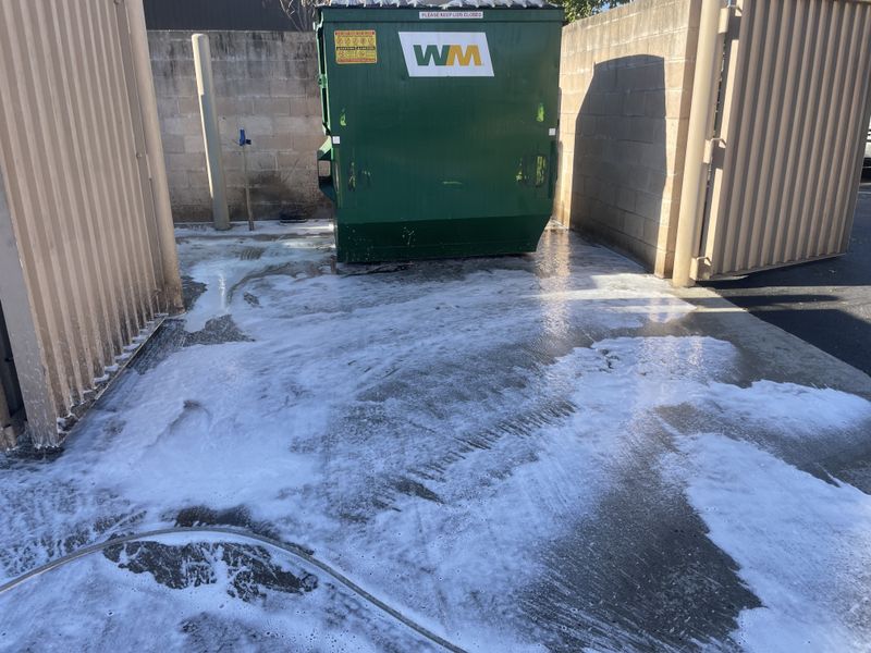 Eco-Safe Dumpster pad Cleaning