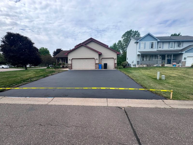 The next few weeks are looking really nice for sealcoating give us a call today (763)-229-6101 to get your driveway on our schedule today and get that driveway looking new again.