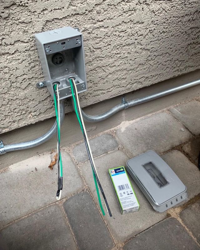 Exterior outlet installations