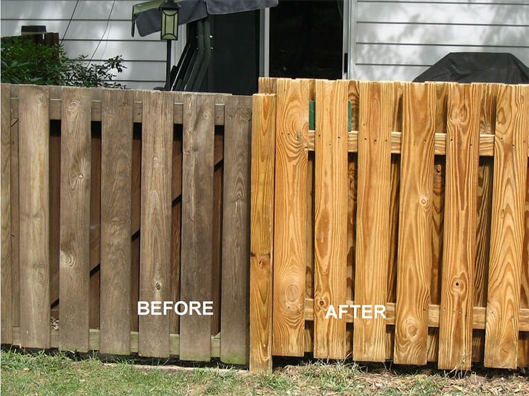Fence Bleaching and Powerwashing