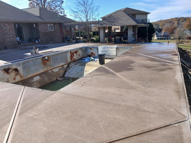 Stamped Concrete Installation