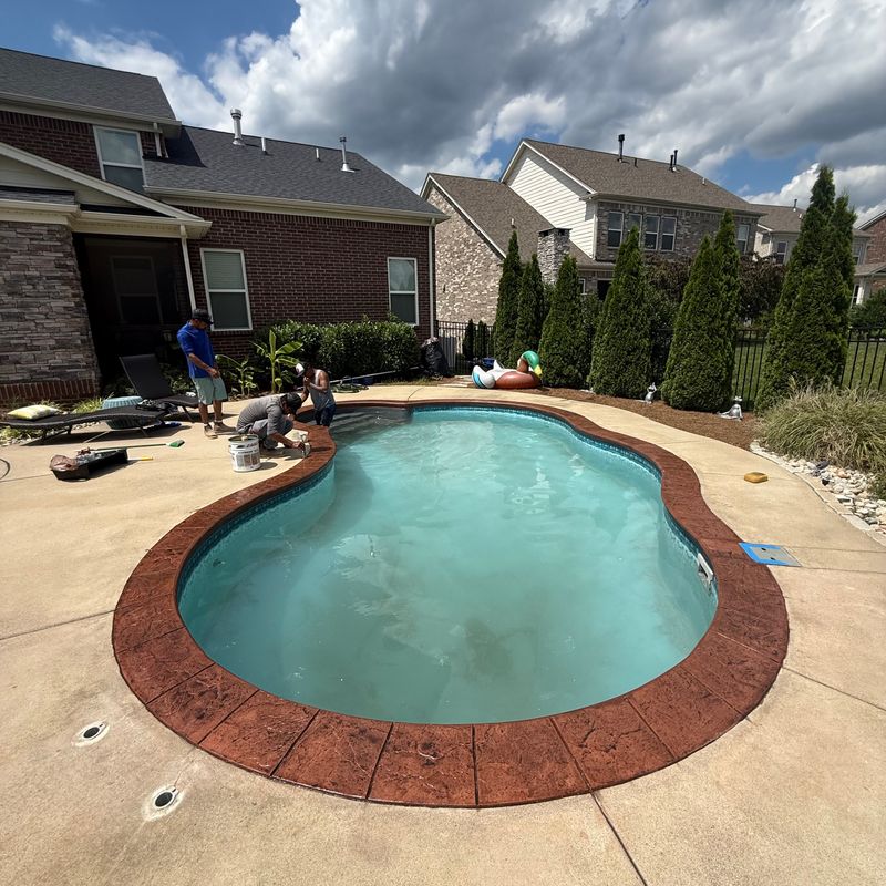 Stamped Concrete Installation