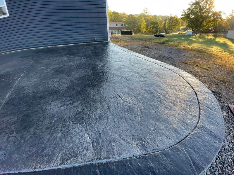 Stamped Concrete Installation