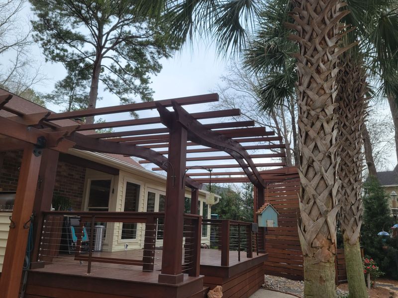 Ipe deck and trellis 