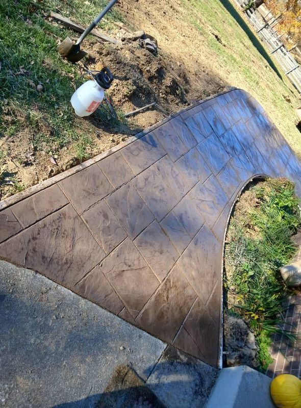 Stamped Concrete Installation