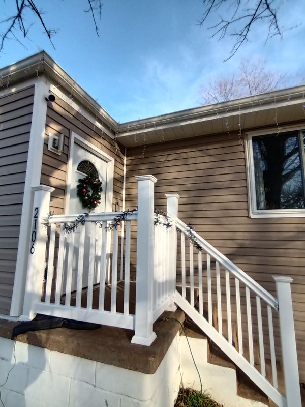 Water deterrent porch roof