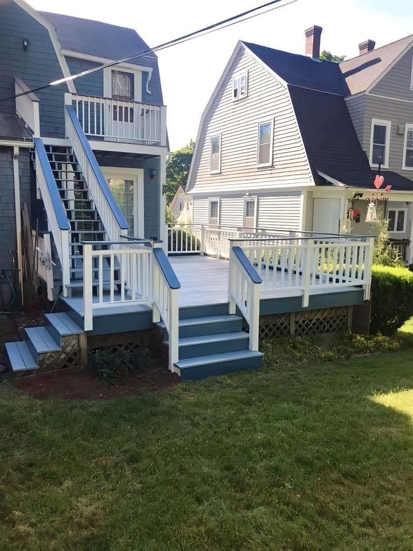 Deck staining 